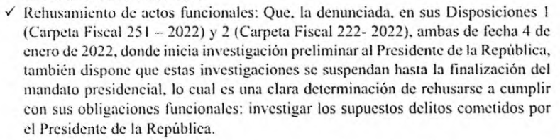 Informe final contra Zoraida Ávalos. Fuente: Perú Legal<br>   